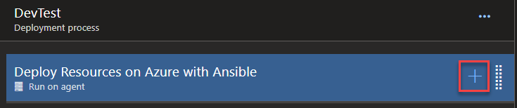 Deploy Resources on Azure with Ansible - Add a new agent task in Azure DevOps